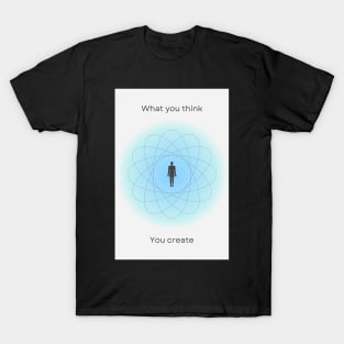 Positive Affirmation Blue Aesthetic Aura Energy T-Shirt